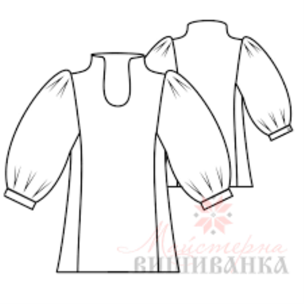 Викрійка жіночої сорочки вишиванки "Полька"